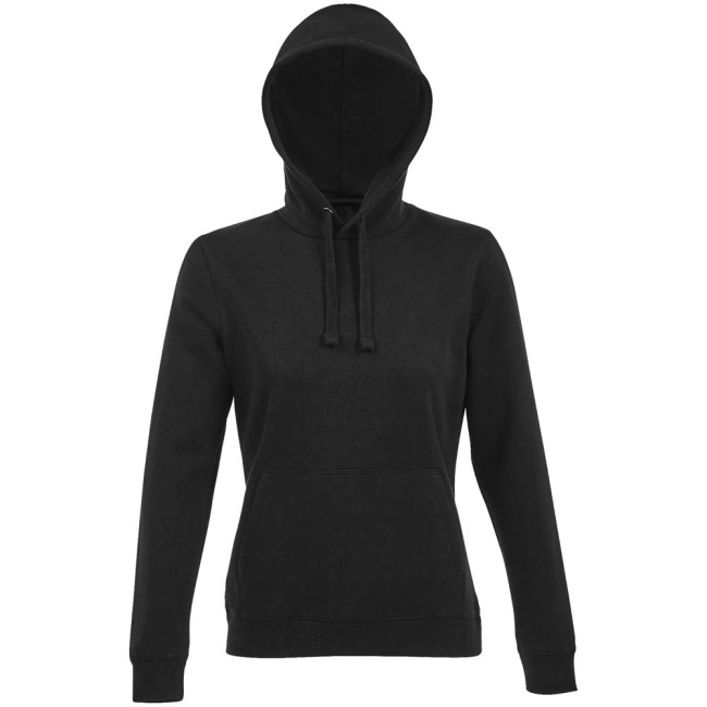 Толстовка женская Spencer Women, черная Толстовка женская Spencer Women, черная
