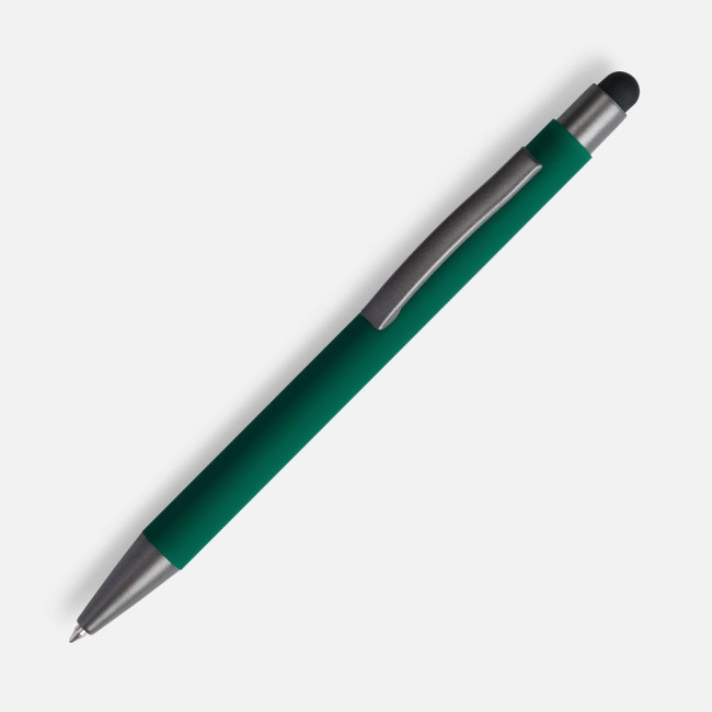 Ручка шариковая Atento Soft Touch со стилусом, зеленая Ручка шариковая Atento Soft Touch со стилусом, зеленая