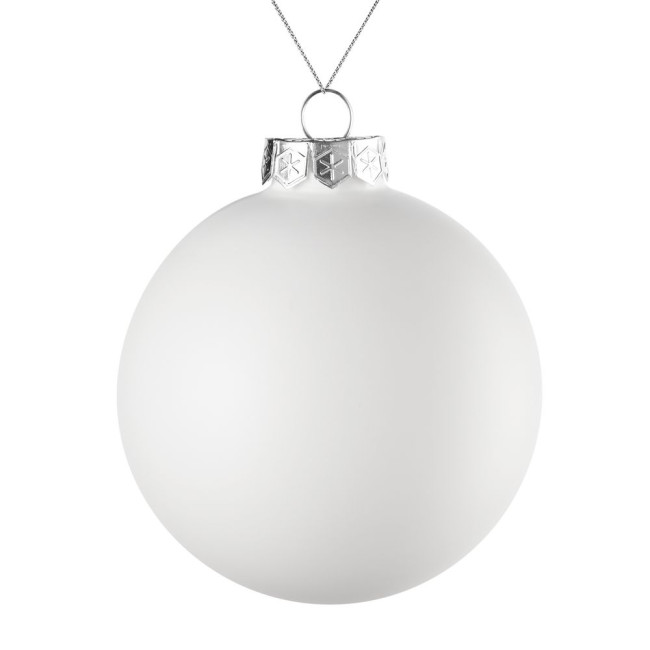 Оформительский шар Finery, 10 см, матовый белый Оформительский шар Finery, 10 см, матовый белый