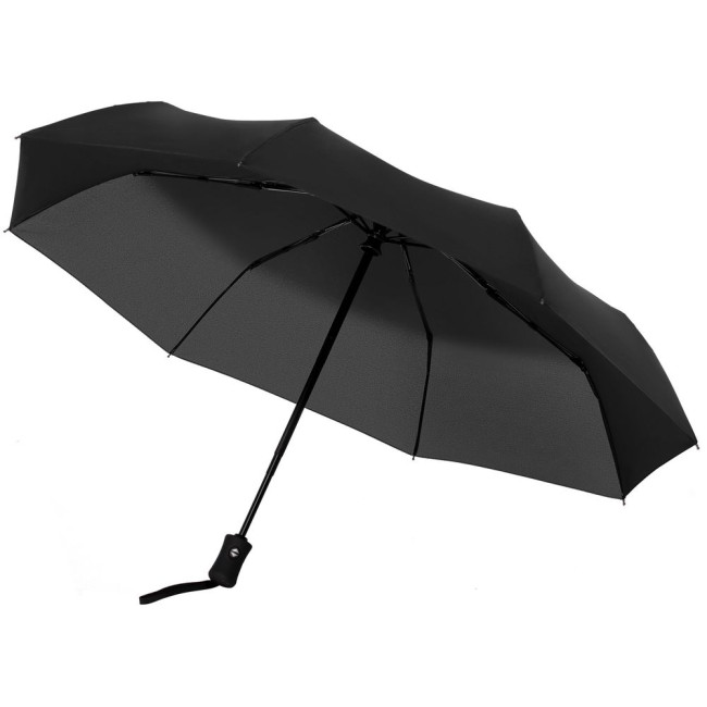 Зонт складной Monsoon, черный Зонт складной Monsoon, черный