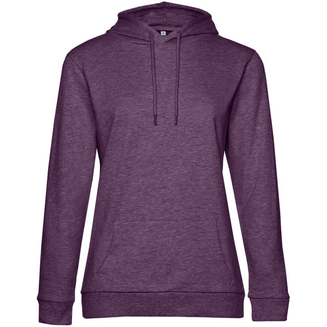 Толстовка с капюшоном женская Hoodie, фиолетовый меланж Толстовка с капюшоном женская Hoodie, фиолетовый меланж