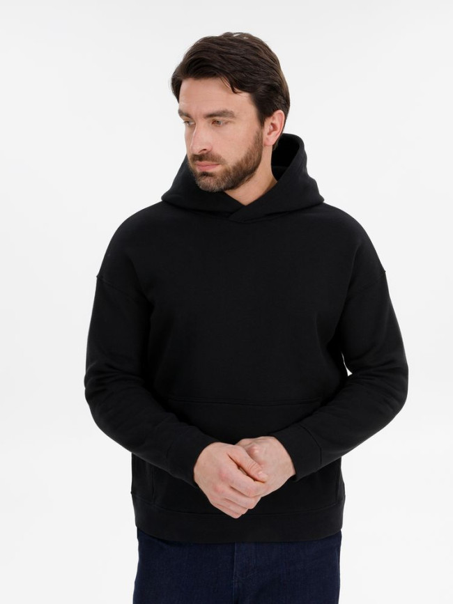 Худи оверсайз унисекс Snuggie, черное Худи оверсайз унисекс Snuggie, черное