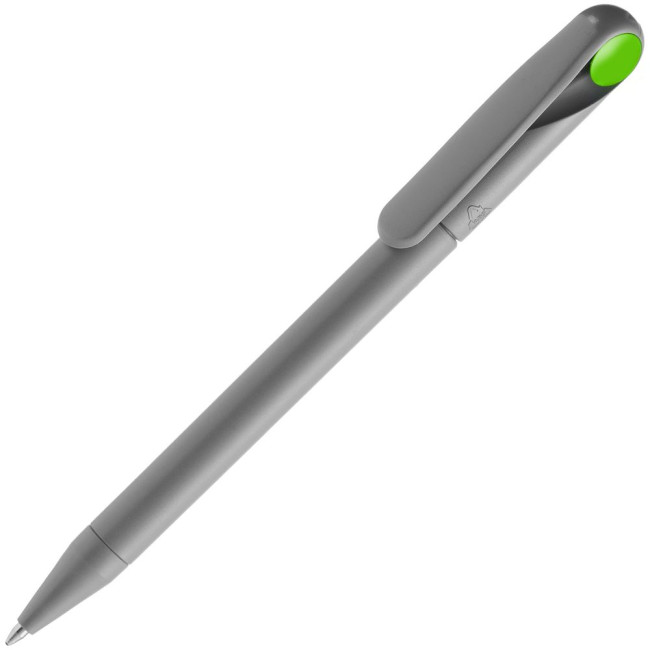 Ручка шариковая Prodir DS1 TMM Dot, серая с ярко-зеленым Ручка шариковая Prodir DS1 TMM Dot, серая с ярко-зеленым