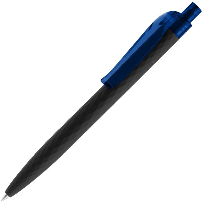 Ручка шариковая Prodir QS01 PRT-T Soft Touch, черная с синим Ручка шариковая Prodir QS01 PRT-T Soft Touch, черная с синим