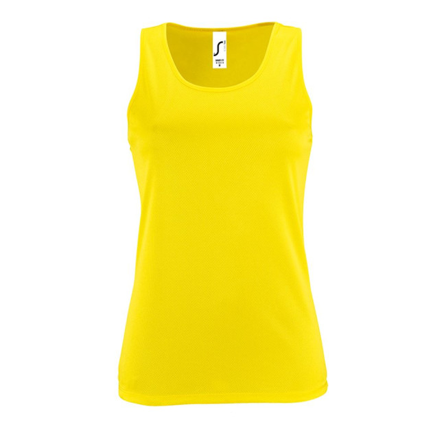Майка женская Sporty TT Women, желтый неон Майка женская Sporty TT Women, желтый неон