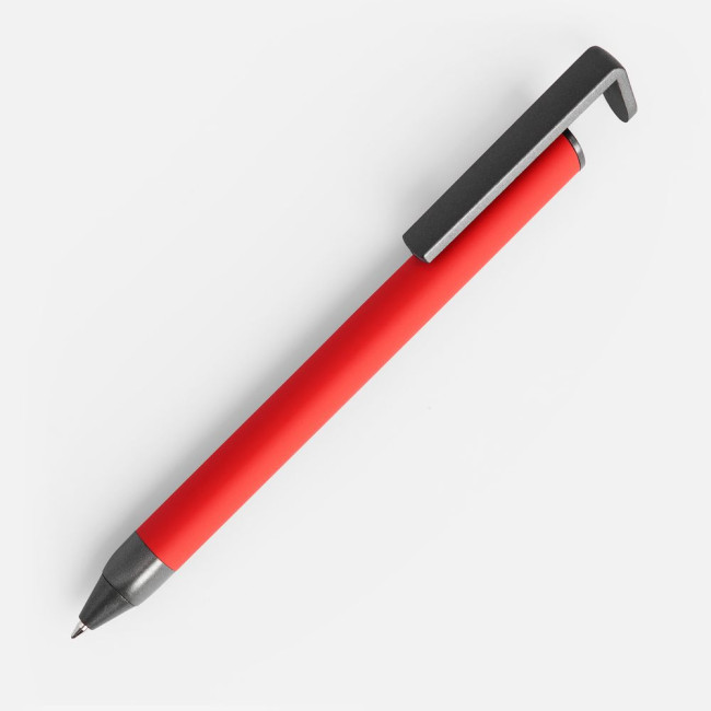 Ручка шариковая Standic с подставкой для телефона, красная Ручка шариковая Standic с подставкой для телефона, красная