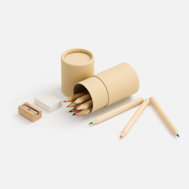 Набор цветных карандашей Pencilvania Tube Plus, крафт Набор цветных карандашей Pencilvania Tube Plus, крафт
