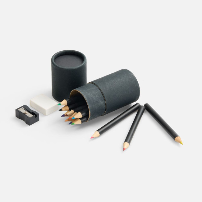 Набор цветных карандашей Pencilvania Tube Plus, черный Набор цветных карандашей Pencilvania Tube Plus, черный