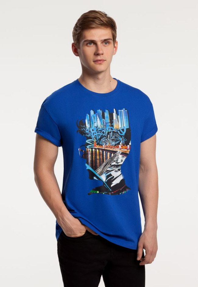 Футболка Moscow Boy, ярко-синяя Футболка Moscow Boy, ярко-синяя