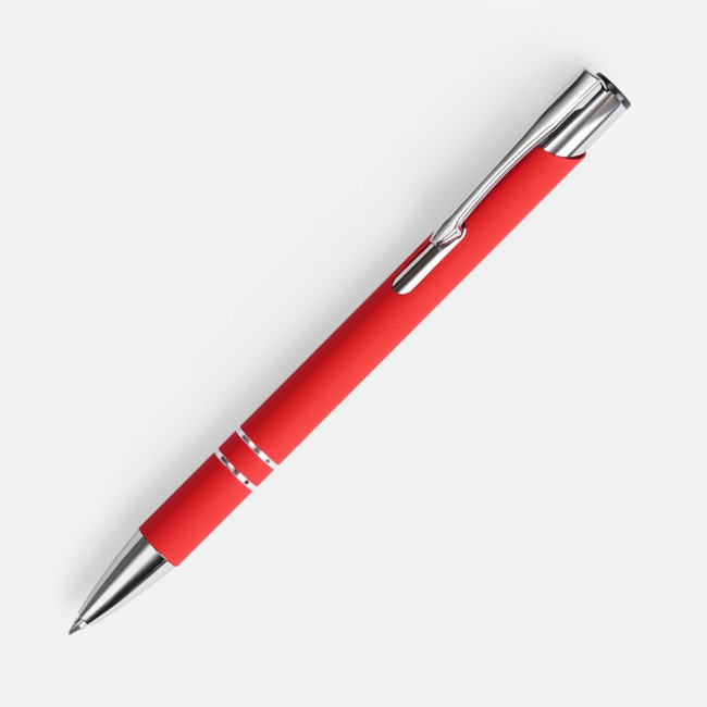 Ручка шариковая Keskus Soft Touch, красная Ручка шариковая Keskus Soft Touch, красная