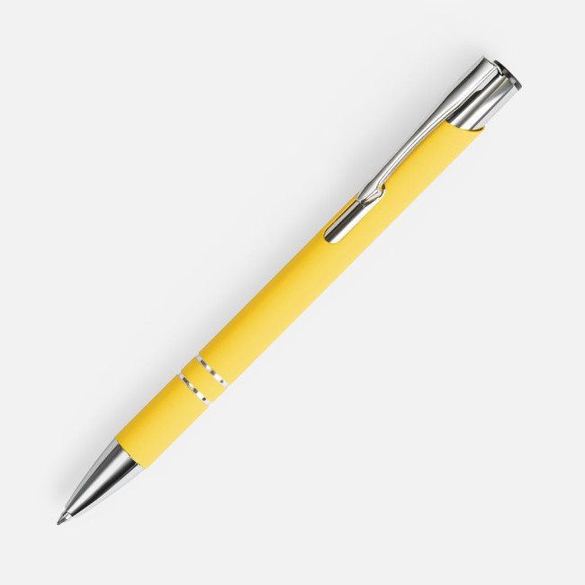 Ручка шариковая Keskus Soft Touch, желтая Ручка шариковая Keskus Soft Touch, желтая